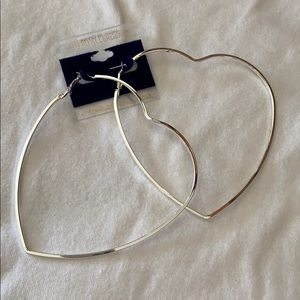 Heart shaped hoops